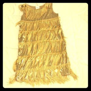 Gold Kids Flapper Dress (size 10-12)
